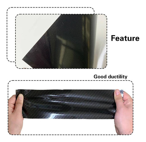 Papel Vinilo Wrapp Adhesivo Canales Aire Fibra Carbono 6d