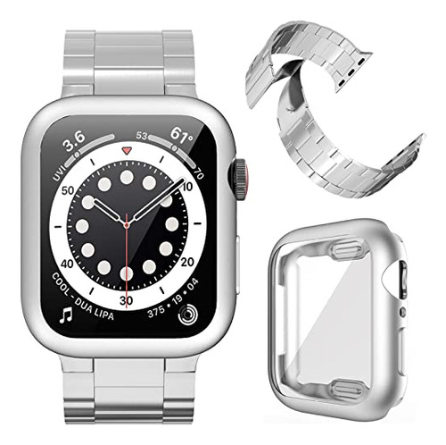 Miimall Compatible Para Apple Watch 44mm Band Con Case Matte