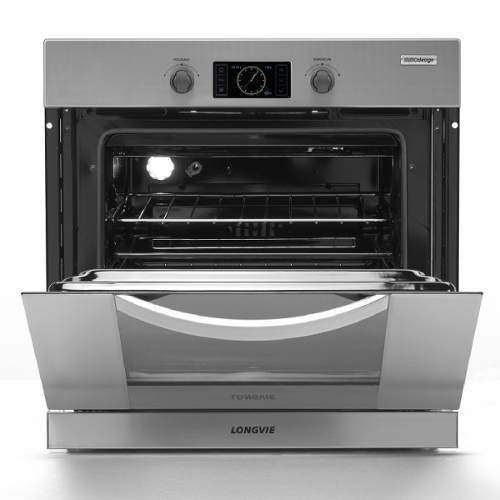 Imagen 2 de 2 de Horno empotrable eléctrico Longvie Eurodesign HEST60 68.5L acero inoxidable 220V