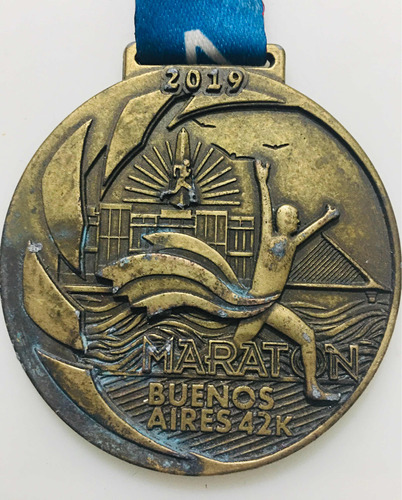 Medalla Deportiva Maratón 42 K Buenos Aires 2019