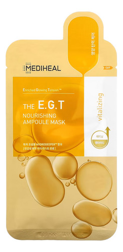 Mascarilla facial para piel sensible CMediheal Nourishing + The E.G.T y 270mL - 10 packs de 10 unidades