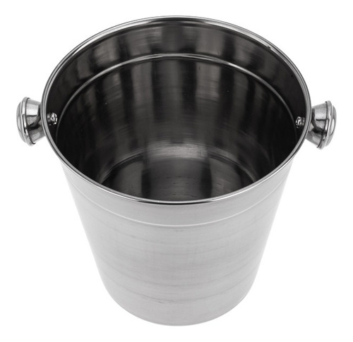 Kit Dois Baldes Aço Inox Profissional 1,2 Litros Weck Cor Prateado Lisa