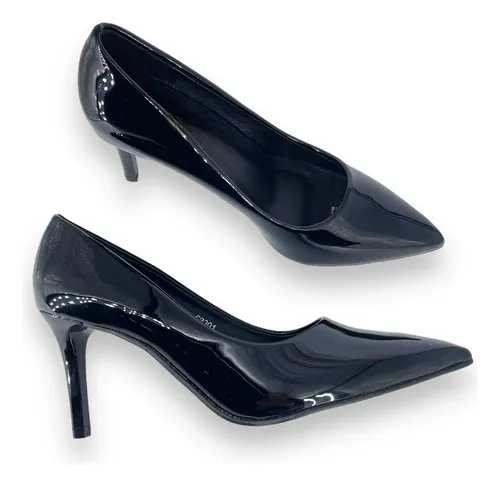 Zapatos De Dama Con Taco De Charol. Comodos Y Livianos. Cuotas