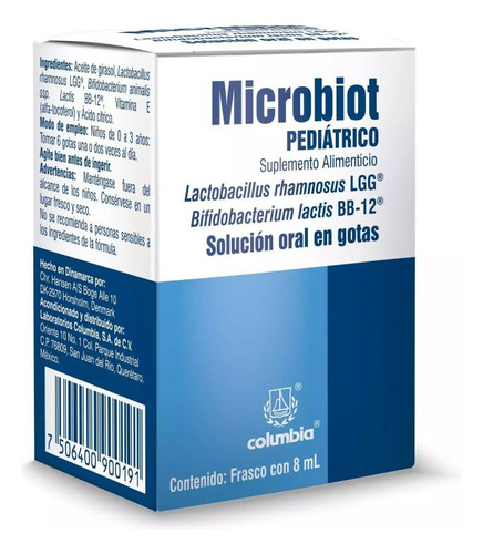 Microbiot Pedriático Con 1 Frasco Con 8 Ml N/a