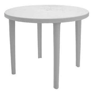 Imagen 2 de 6 de Mesa Pvc Redonda 90cms De Diametro Para Jardin