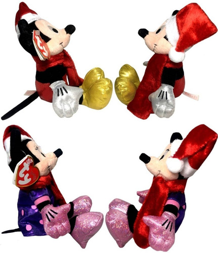 Imagem 3 de 6 de Kit Bonecos Natal Disney Original : Mickey + Minnie
