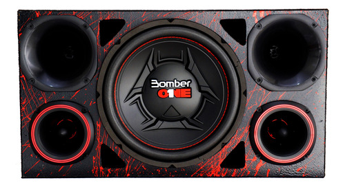Caixa Trio Som Completa Bomber One 12 Pol + Módulo Stetsom