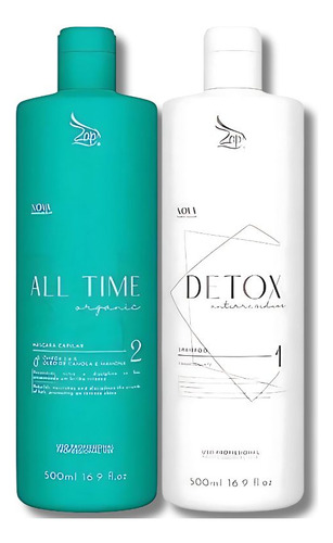 Kit 02 Un Progressiva Sem Formol All Time Organic Detox Zap