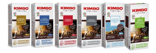 60 Cápsulas Kimbo Espresso Mix (6x10) Compatibles  Espresso