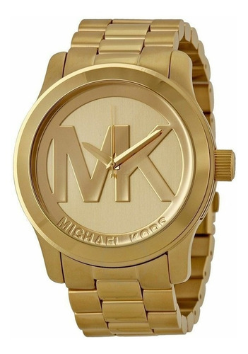 Reloj Michael Kors Mk5473 Runway Gold Stainless Steel Watch