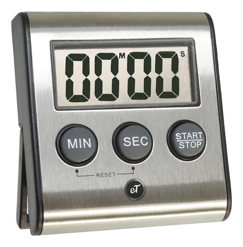 Temporizador De Cocina Digital De Acero Inoxidable Con Memor