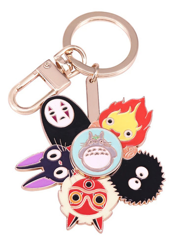Llavero Metálico Mash-up Studio Ghibli Multicolor