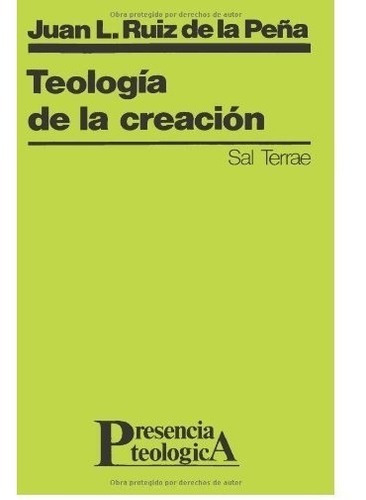 Teología De La Creación, De Juan Luis. Editorial Sal Terrae En Español