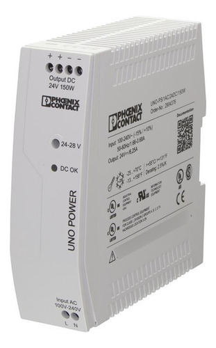 2904376 Uno-ps/1ac/24dc/150w Fuente De Alimentación Pxc