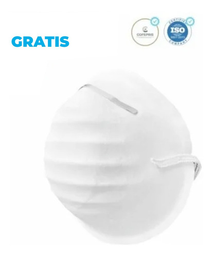 30 Caretas Protectoras 30 Cubreboca Liquido Limpiador Gratis