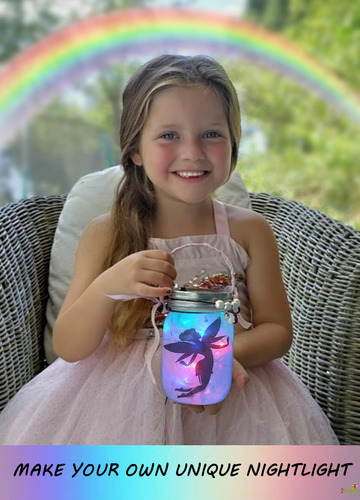 Tarro De Unicornio Y Linterna De Hadas Con Luz Nocturna