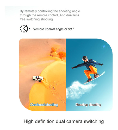 Cámara De Control Remoto Para Drones, Cámara Dual 4k, Infrar