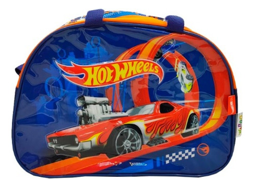 Bolso De Equipaje Para Niño Hot Wheels Color Azul