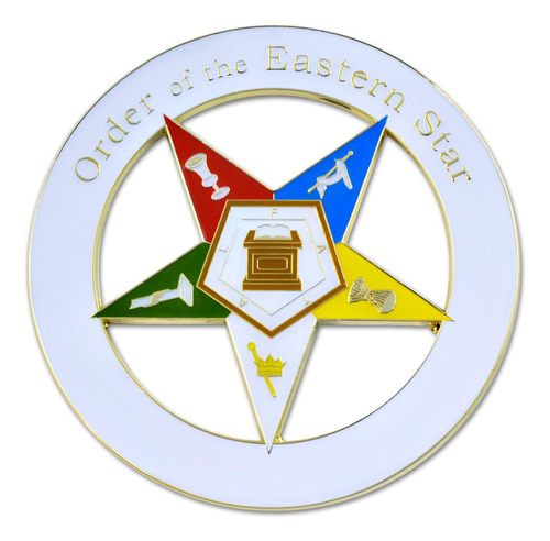 Order Of The Eastern Star - Emblema De Automovil Masonico Re
