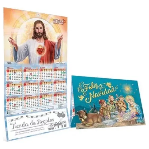 Calendario Y Tarjeta De Navidad 2024, 100 Piezas Meses sin interés
