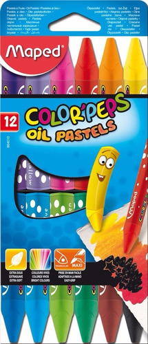 Oleo Pastel Maped Color Peps Pasteles Al Oleo X 12 Unidades