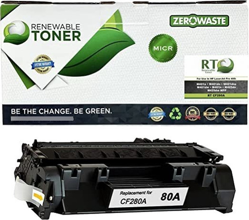 Renewable Toner Cartucho De Tóner Compatible Micr 80a Cf28.