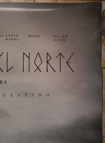 Póster Original Cine El Hombre Del Norte (Usado)