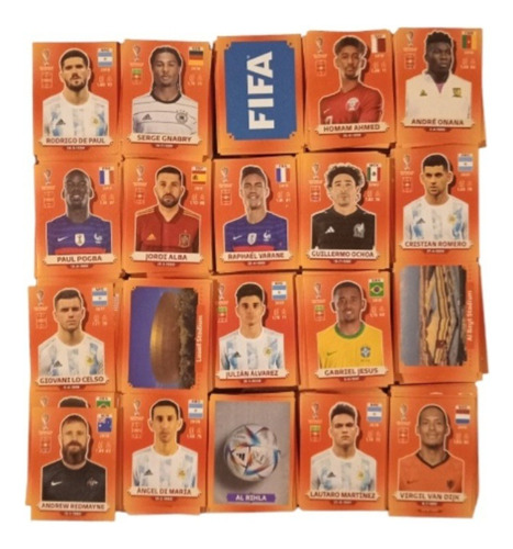 250 Figuritas Sin Repetir Mundial Qatar Original Panini 