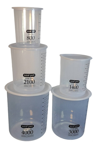 Beaker / Vaso Precipitado Graduado 800ml Plastico Con Tapa
