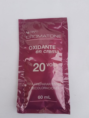 Oxidante  En Crema 6% 20 Volumen - Sachet 60 Ml 