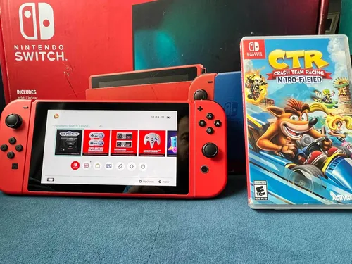 Nintendo Switch Desbloquada Edición Mario Red & Blue (Usado)