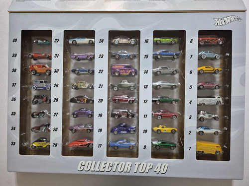 Set Hot Wheels 2008 Collector Top 40 Autos Since 68 Rojo
