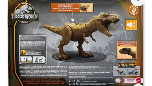 Jurassic World Dinosaurio Tyranosaurus Rex Mordida Mattel