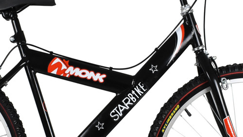 Bicicleta Monk Starbike Rodada 26 Montaña 1 Velocidades Color Negro
