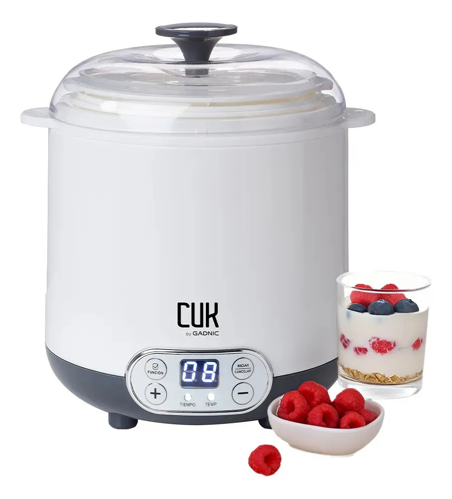 Yogurtera Eléctrica Cuk By Gadnic Yogur Griego Cocina 1,5 L Panel Digital Blanco