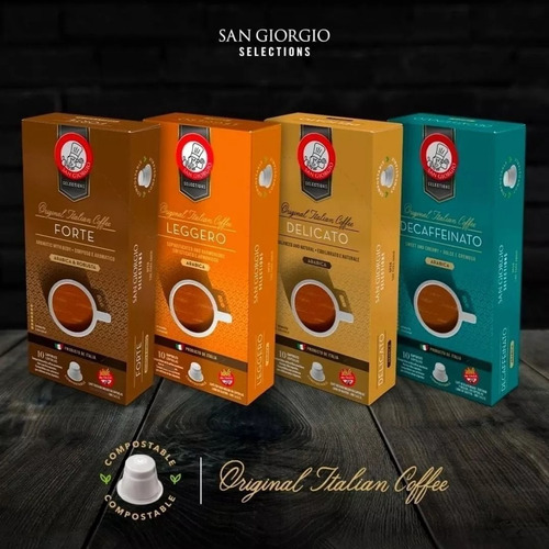 Kit Cafe Italiano En Capsulas Sin Tacc Compostables Gift Box
