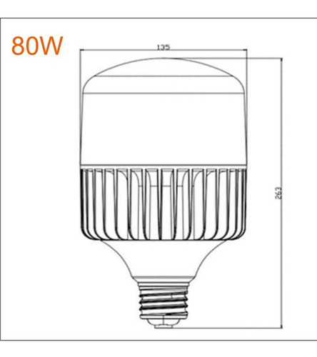 Lámpara Led 80w Alta Potencia E40 Osram