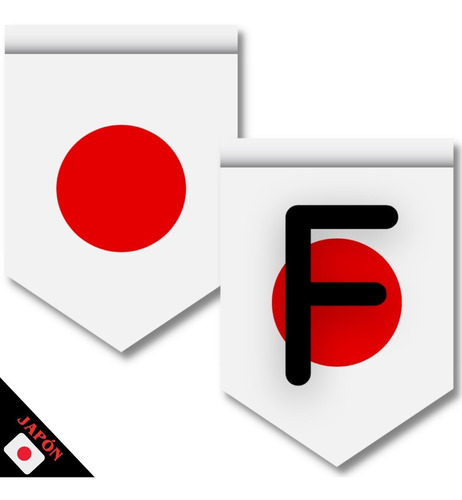 Kit Imprimible Guirnalda Banderines Japón Frase A Elección