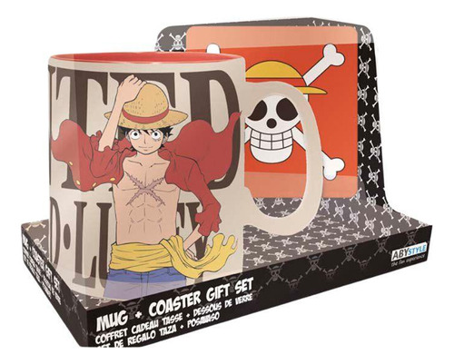 Set Taza Luffy Y Posavasos One Piece