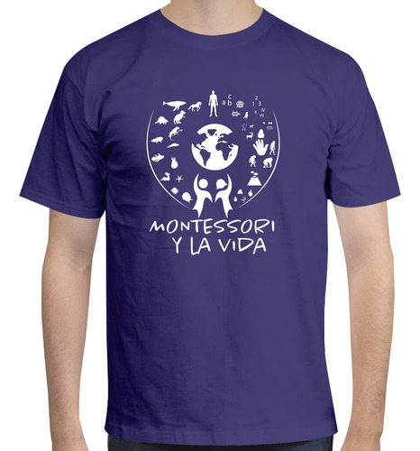 Playera Personalizada Con Diseño Montessori Y La Vida