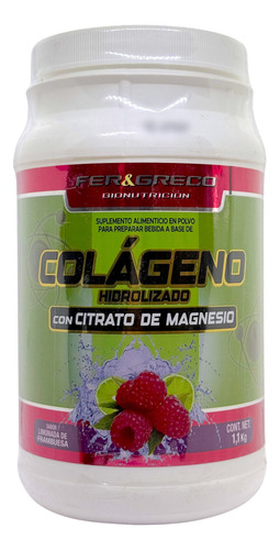 Colageno Hidrolizado Con Citrato De Magnesio Limonada 1.1. K
