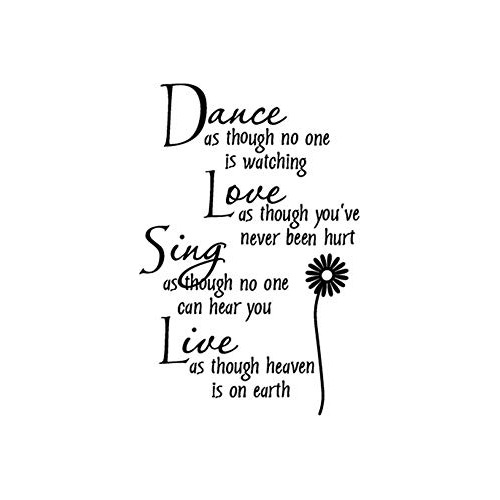 Dance Love Sing Live Wall Quotes Decal Pegatinas Extraã...