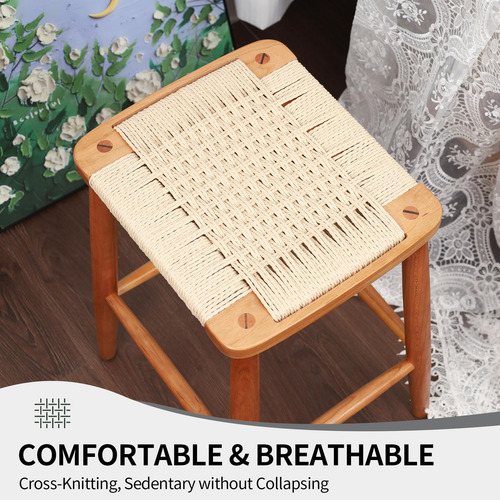 Ooksen Taburete De Comedor Taburete De Bar De Madera Sin
