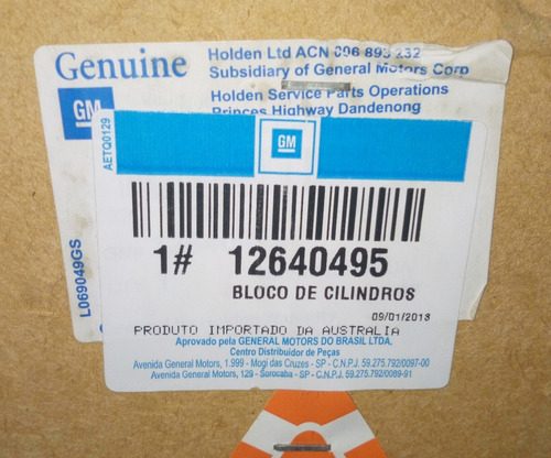 Imagem 8 de 10 de Bloco De Aluminio Motor Trailblazer Captiva Omega 3.6 V6