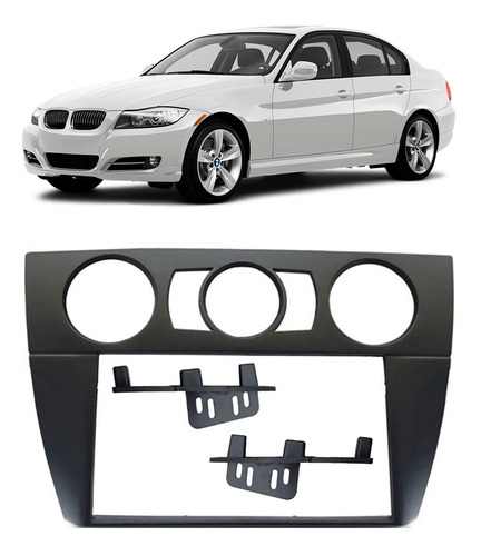 Moldura Painel Dvd 2 Din Bmw Serie 3 E90 E91 Ar Analógico