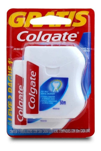 Hilo dental Colgate Hilo Dental Encerado 50 m 2 u