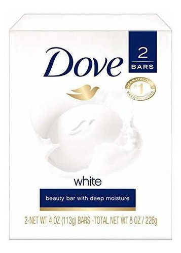 Dove Beauty Bar, Blanco 4 Oz, 2 Bar