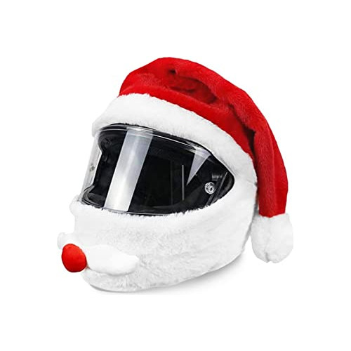 Funda Cubierta Para Cascos Sombrero Gorro Papa Noel Rojo