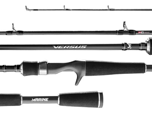 Varilla de carretilla elevadora marina Versus C562mhf de 1,68 m, 12-25 libras, 2 partes