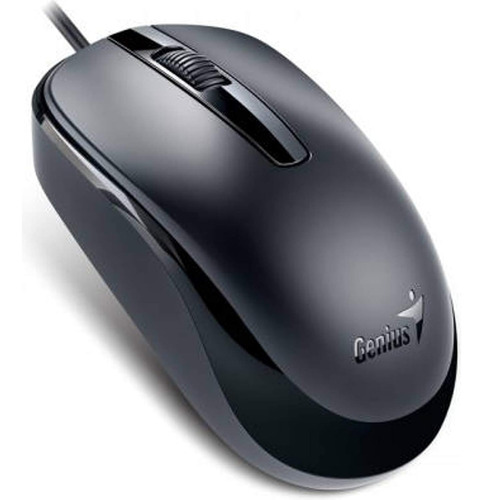 Genius Dx-120 - Ratón (alámbrico, 1000 Dpi Usb), Mouse Negro